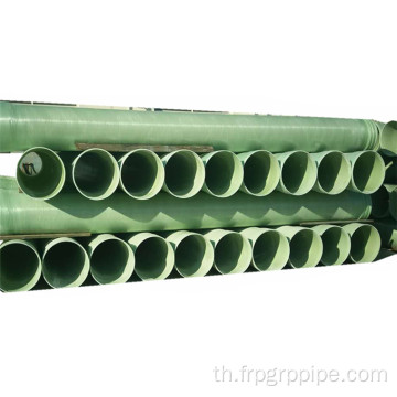 Glassfiber Process Process Pipe พร้อมข้อต่อ Wrap